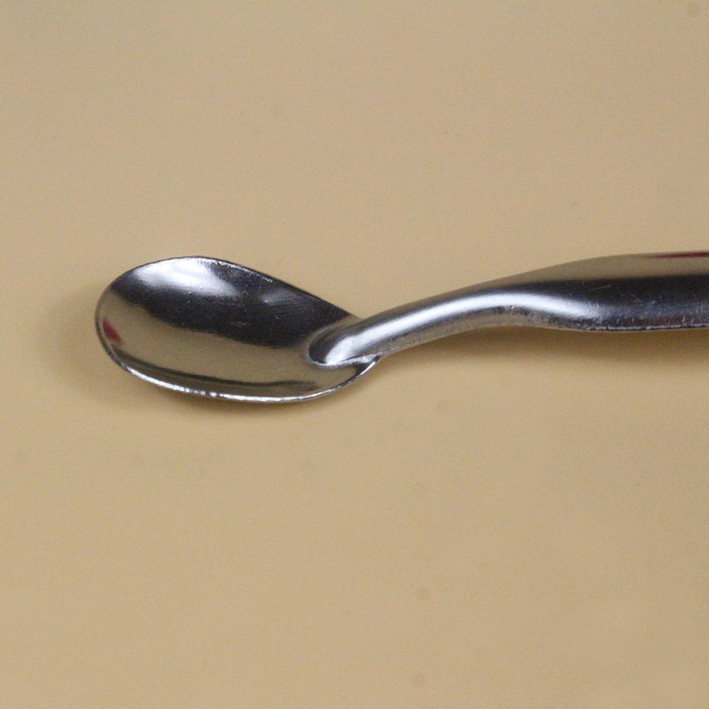 双头勺铁勺产品演示燃烧实验勺子对比示范用两头小勺2个特价包邮