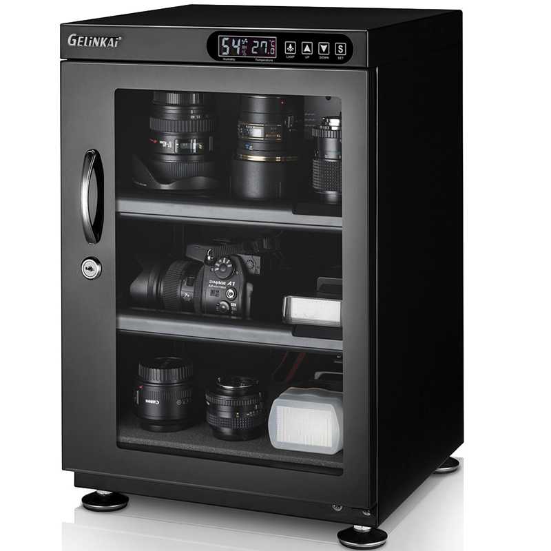 爱科莱60升单反相机干燥箱 电子防潮箱干燥箱摄影器材收纳防潮柜