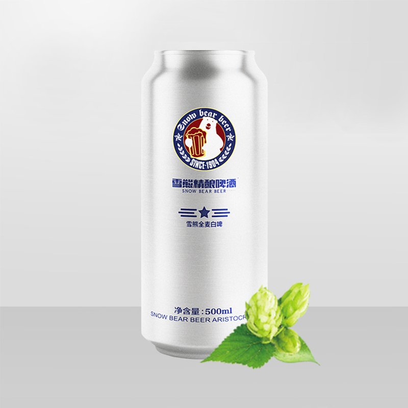 雪熊精酿啤酒全麦白啤500ml12听整箱麦芽发酵啤酒