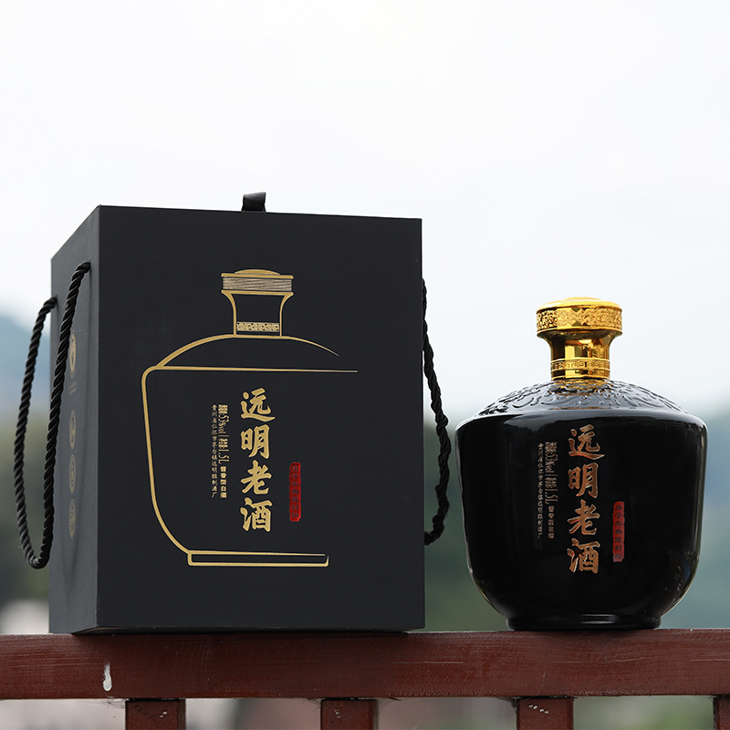 老酒远明纯粮工艺坤沙白酒酱香1.5l封坛典藏国产白酒