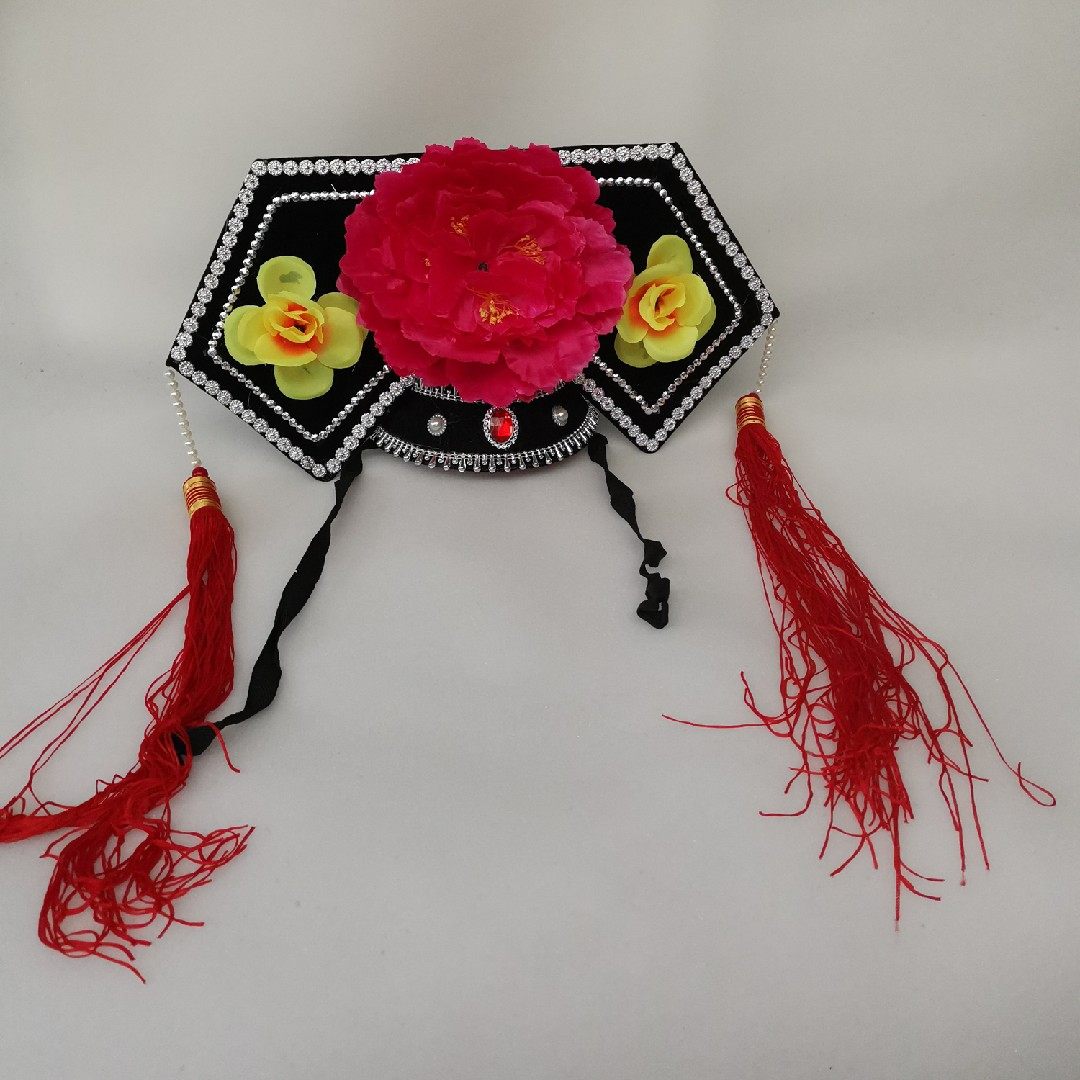 帽子儿款清朝旗头皇后贵妃古装小燕子头饰格格民族服装