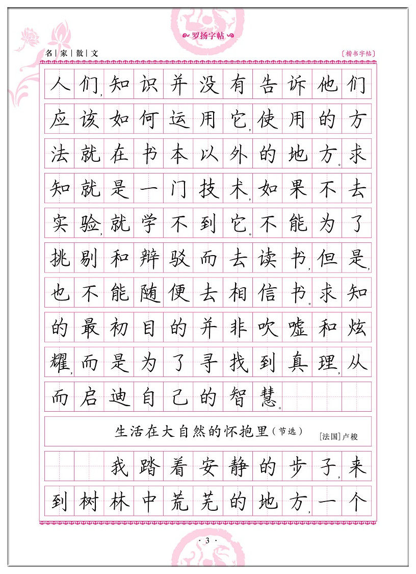 字帖楷书练字名家编版成年大学生高中生钢笔rj书法