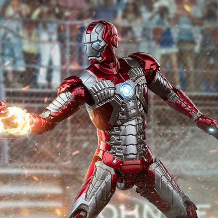 中动mk5钢铁侠手办漫威正版马克发光格纳可动手办