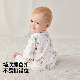【纯棉】迷你巴拉婴儿衣服宝宝连体衣新生儿亲肤透气爬服秋季新款