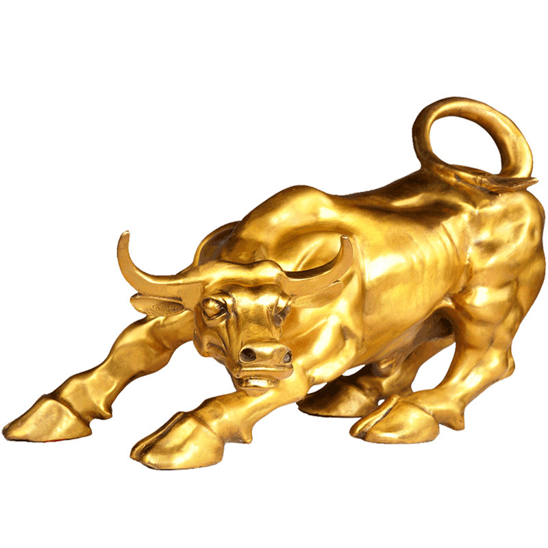 卓弘纯铜牛摆件大号华尔街牛招财镇宅生肖旺市家居风水牛气冲天