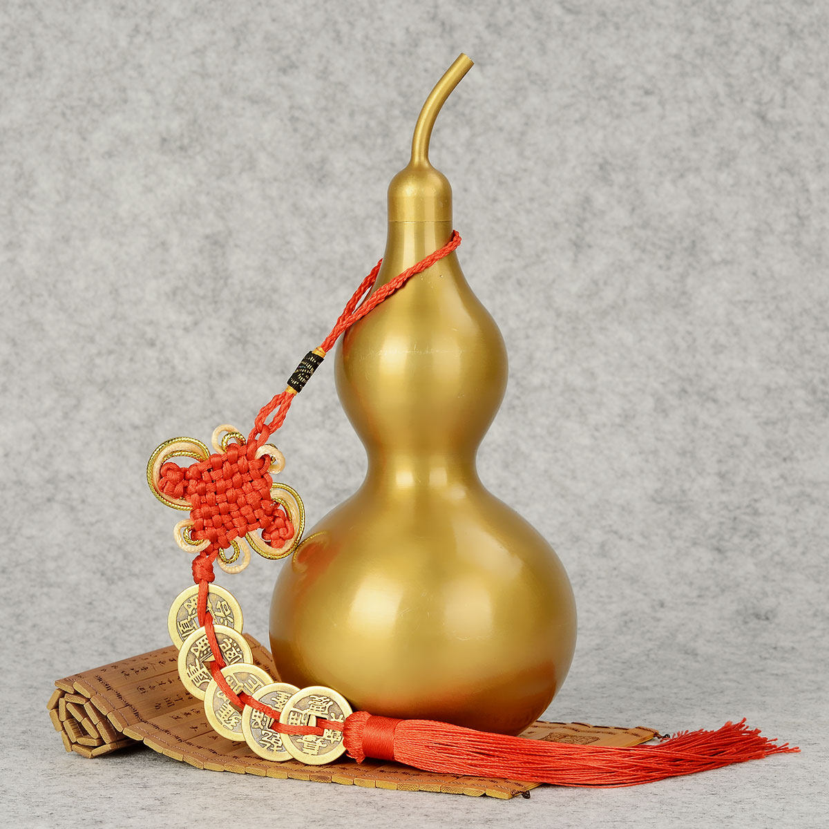 异客居 铜葫芦风水摆件纯铜开盖空心镇宅招财挂件大小号家居摆件