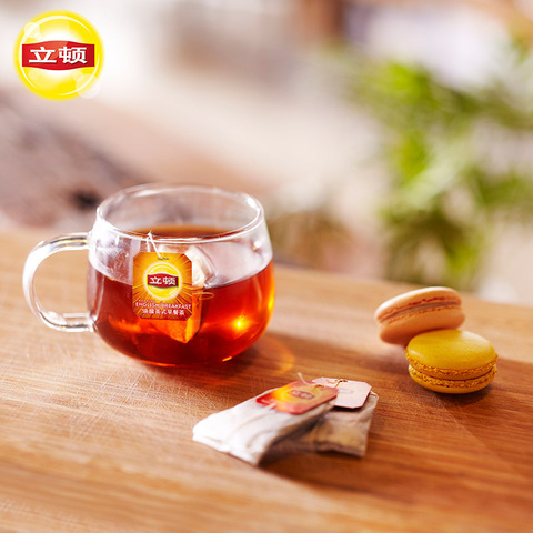 立顿焕醒英式早餐红茶立顿茶叶茶包2gx25袋/盒立顿红茶包袋泡茶包