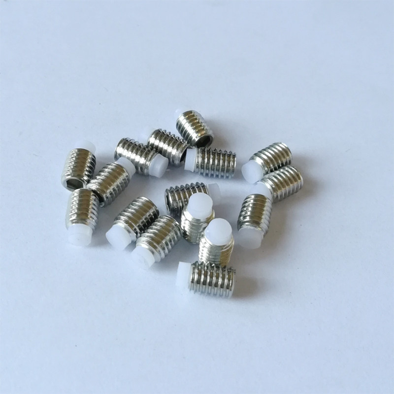 304胶头紧定螺丝/胶头止付螺丝/镶胶螺丝/尼龙带柱螺丝/pom螺丝