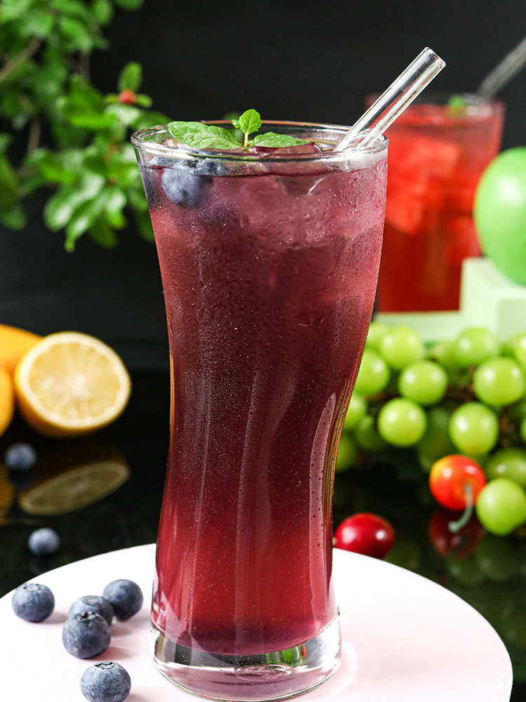 麦伦蓝莓汁速袋装冲饮果汁1kg奶茶茶店原料冲饮果汁