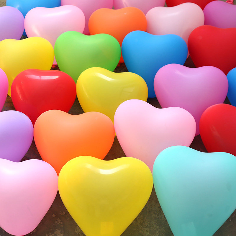 心形气球装饰加厚爱心桃心结婚创意婚房婚礼气球