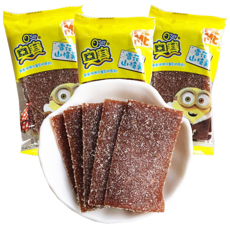 山楂奥赛雪花500g山楂片酸甜开胃休闲零食独立山楂类制品