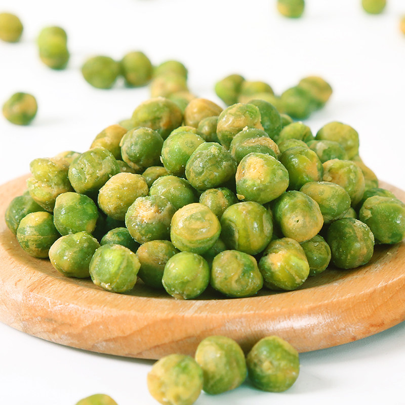 青豆源牌豌豆500g蒜香蟹黄香辣原味炒货坚果豆类制品