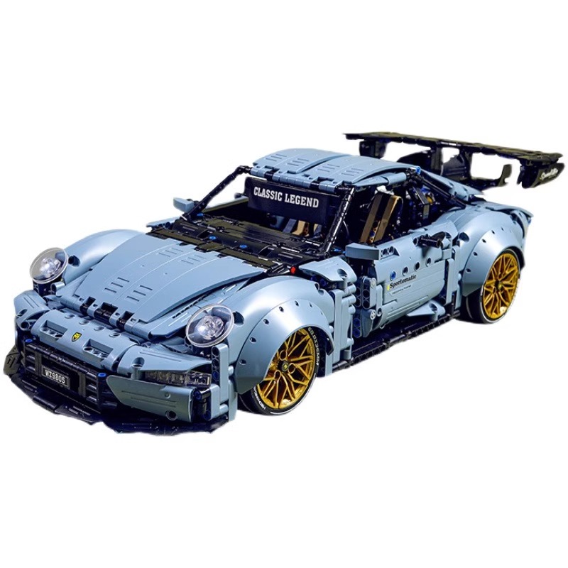 乐高保时捷911万积木跑车低趴漂移汽车遥控赛车塑料积木