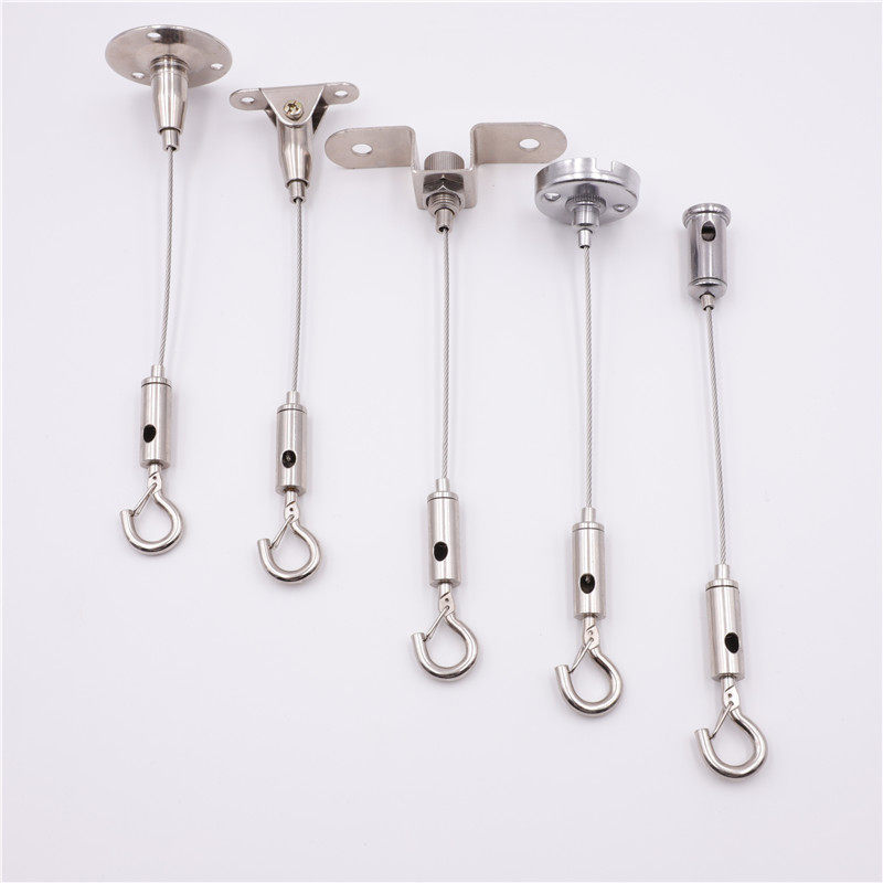 钢丝绳吊码圆盘码顶码天花码加保险展厅展览挂画钢丝吊码