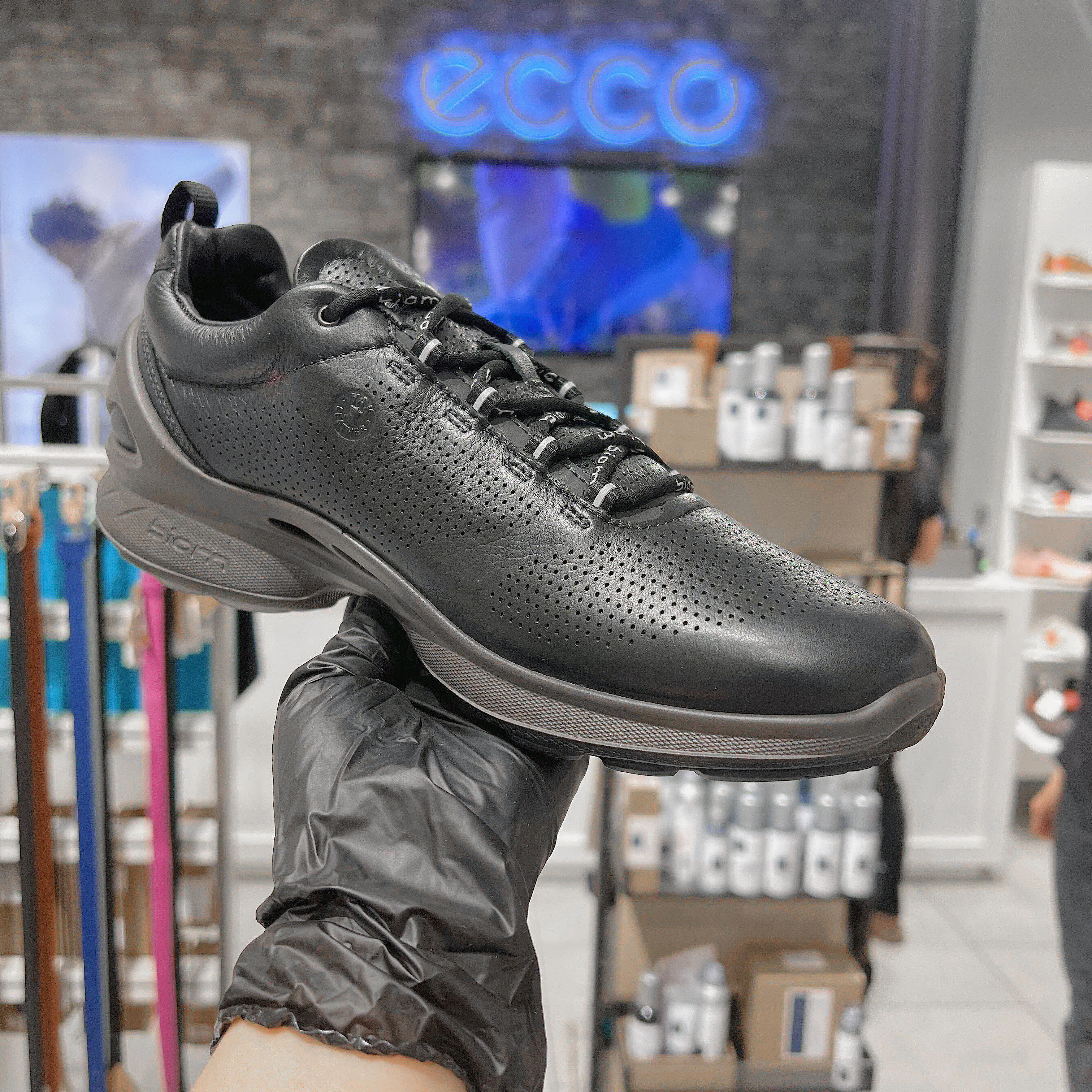 ecco爱步男士经典户外休闲休闲运动运动鞋牦牛牛皮时尚休闲鞋