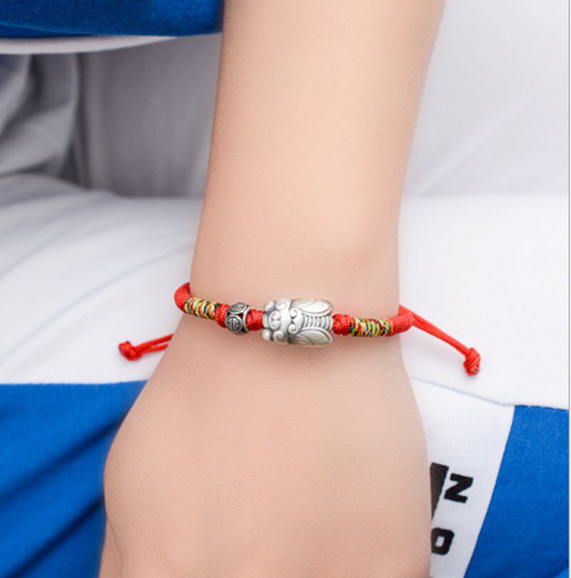 蝉鸣迎禄一鸣惊人银蝉手链饰品手绳考研加油小礼手链