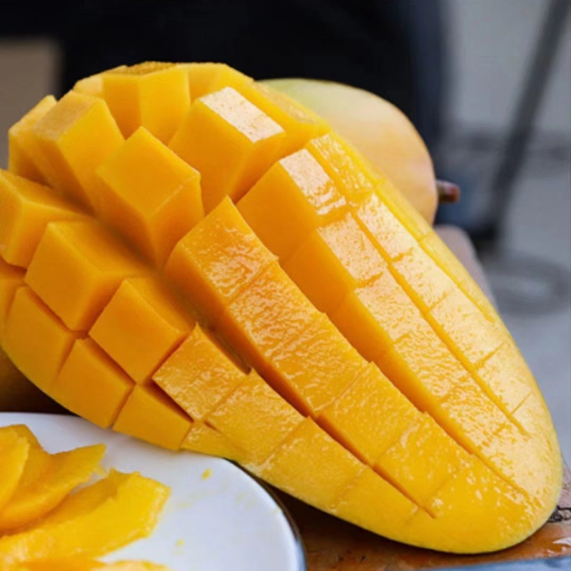 海南三亚特产金煌芒果10斤带箱礼盒盒装水仙芒果