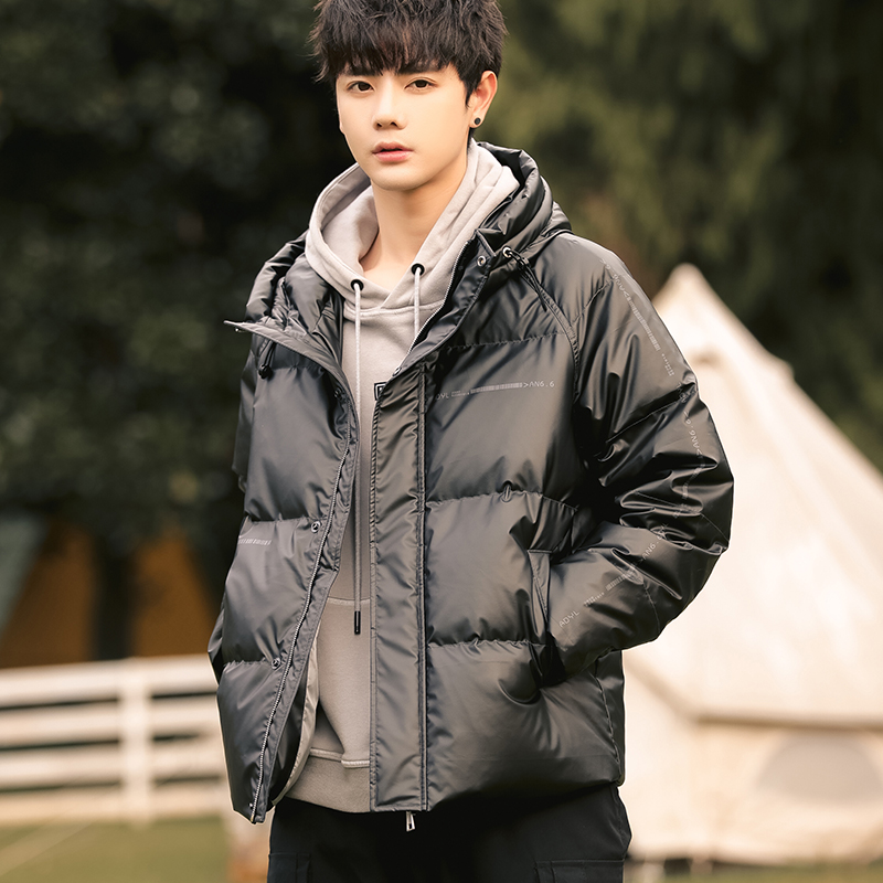 秋冬季轻薄羽绒服男士2021年新款潮牌短款加厚潮流男装青少年外套