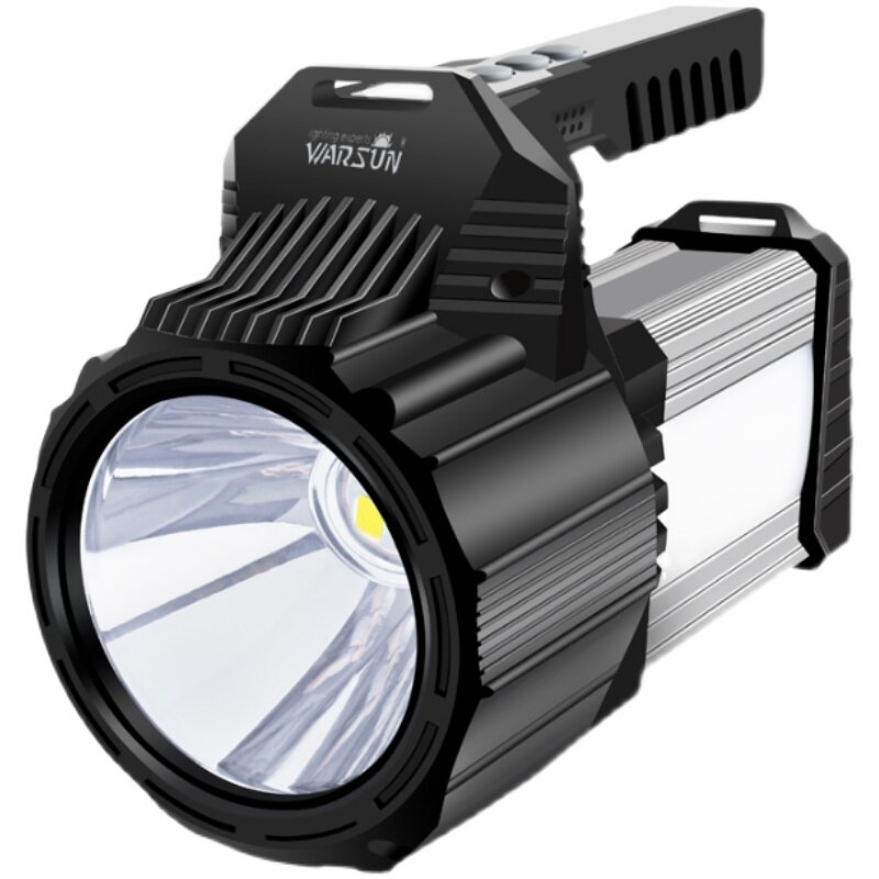 正品沃尔森d498巨无霸手提探照灯大光手电筒测灯户外手电筒