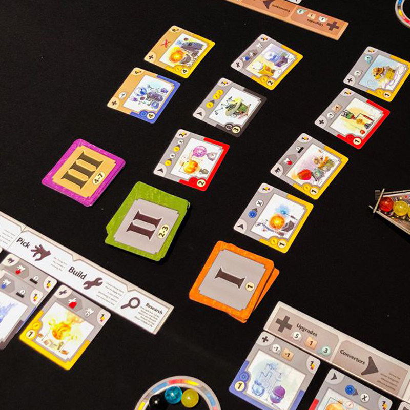 休闲正版爆珠发明桌游卡牌gizmos亲子家庭多人桌游卡牌