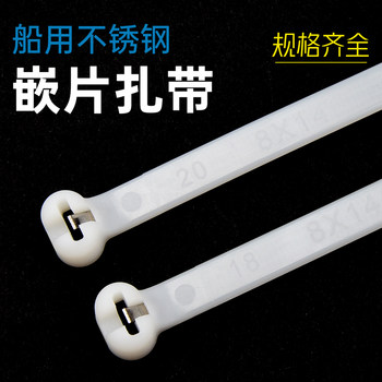 Marine metal stainless steel insert type steel tooth iron buckle nylon cable tie PANDUIT BT1M-M0 ບໍ່ຢ້ານການກັດກ່ອນ