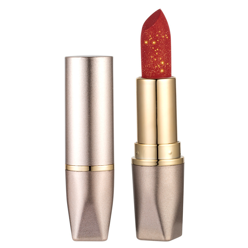 格斐利亚/gefeiliya小金钻慕斯口红保湿细闪粉日记润唇膏唇釉