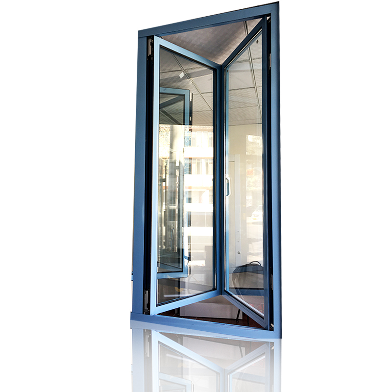 折叠窗户伸缩封闭阳台全景有框折叠窗中空玻璃隐形合页推拉落地窗