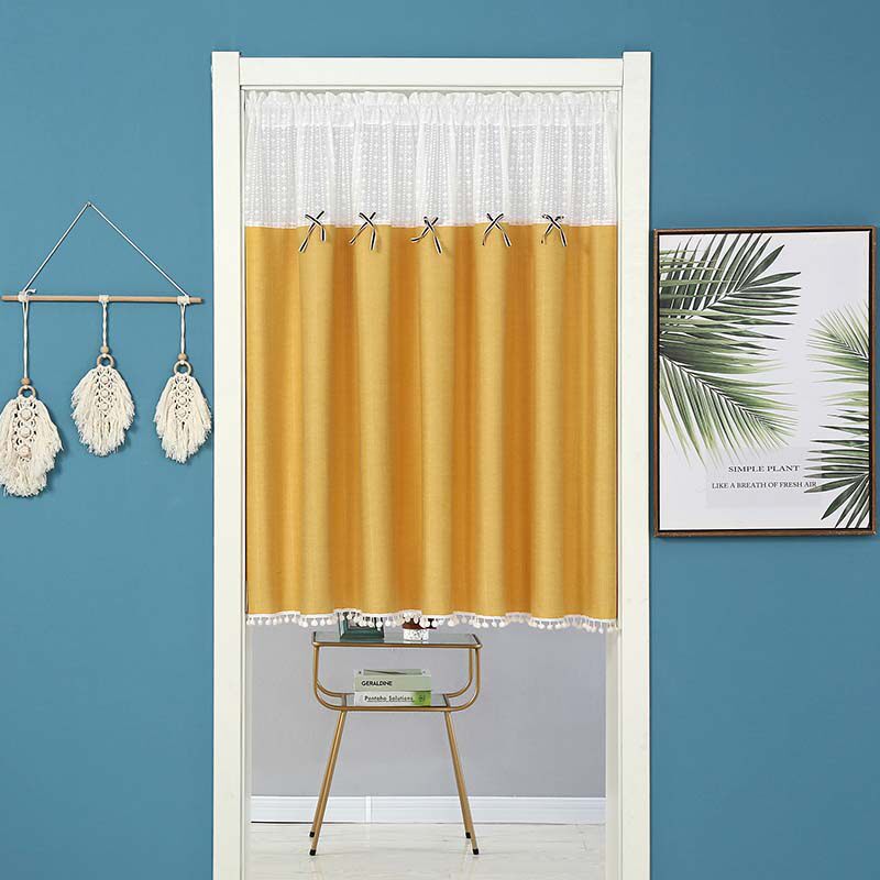 清新门帘短帘卧室客厅阳台隔断半帘窗帘柜子门帘