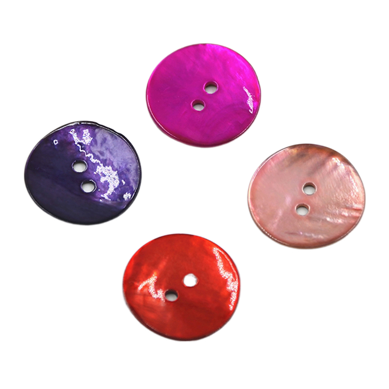 贝壳天然马氏纹理烤漆红色扣子衬衫针织衫手工纽扣