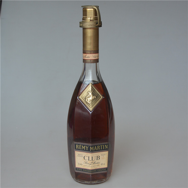 洋酒收藏90年代法国法国人人头马club干邑白兰地700ml