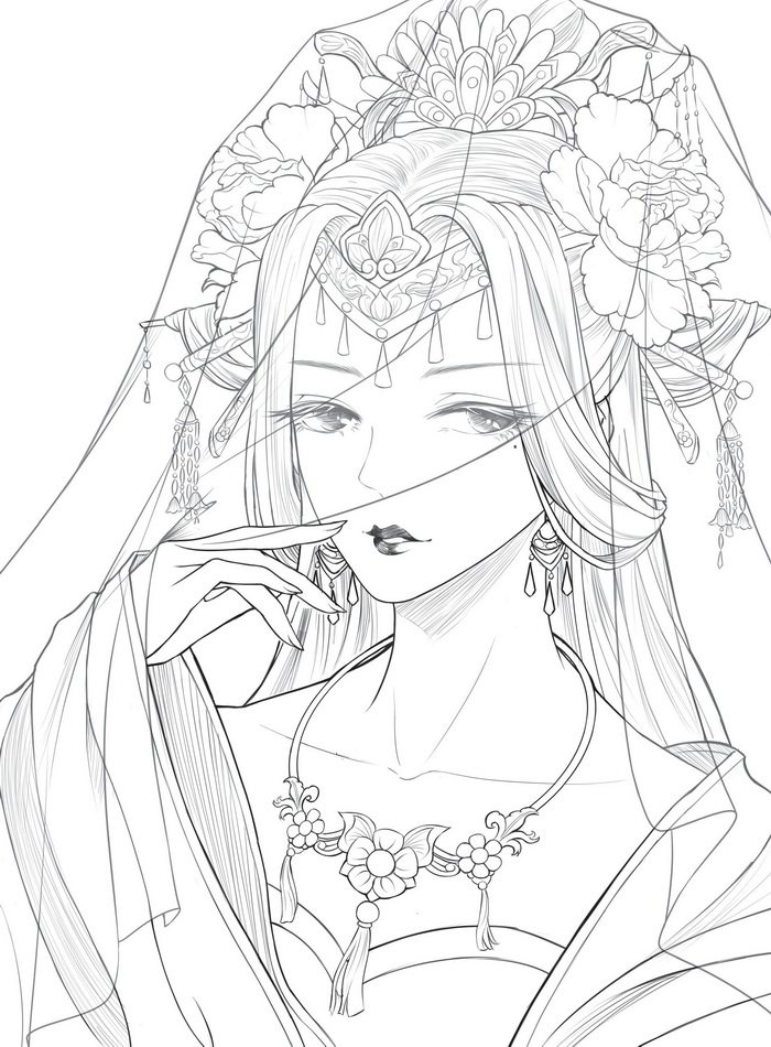 涂色画本描画铅笔画集本图画册书画填色色彩绘画新