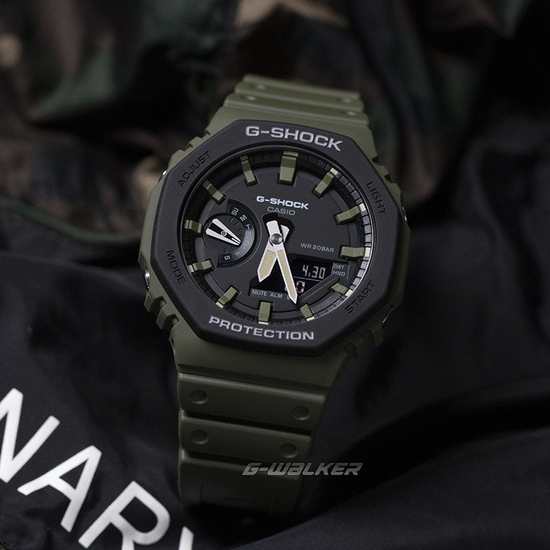 卡西欧迷彩手表限量版小方块gshock军事dw5610susga2110su日韩腕表