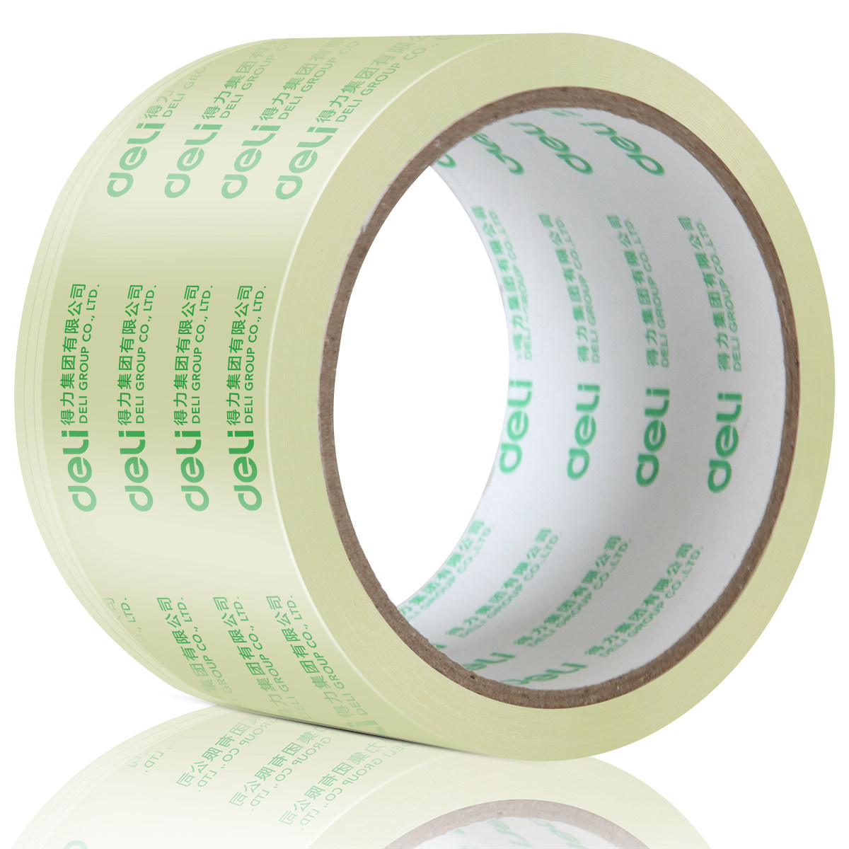 得力6厘米宽胶带透明打包胶带6厘米宽封口大卷大号学生封箱带4.