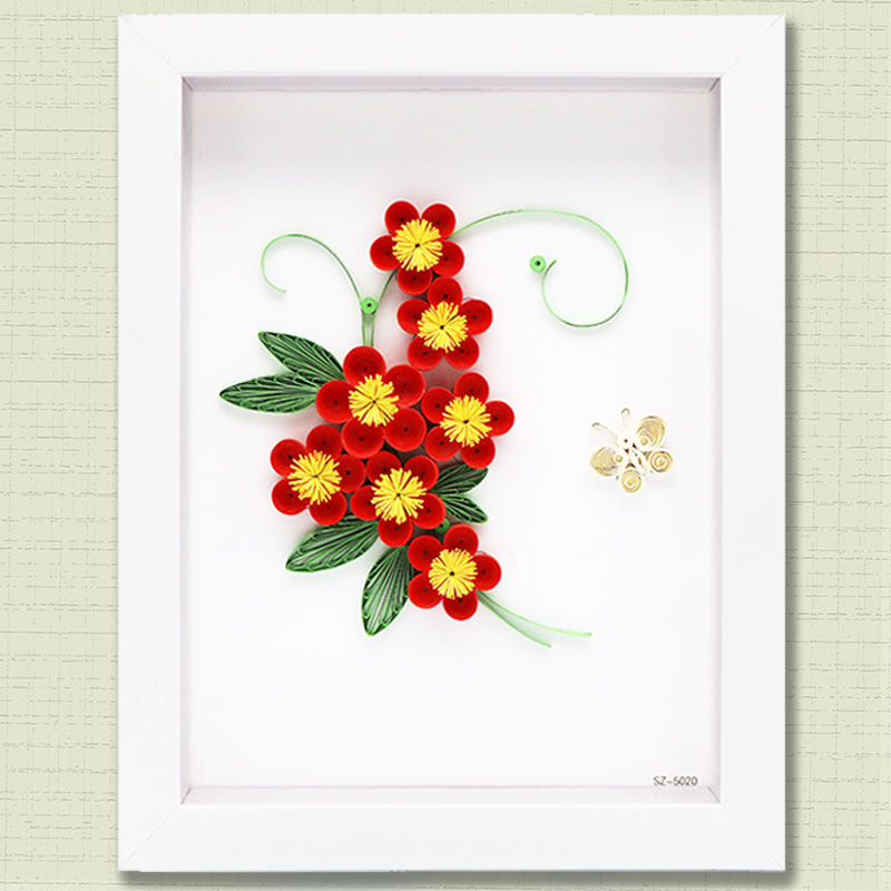 赛卓衍纸画学生折纸材料包初学者成人创意diy套装线稿图相框