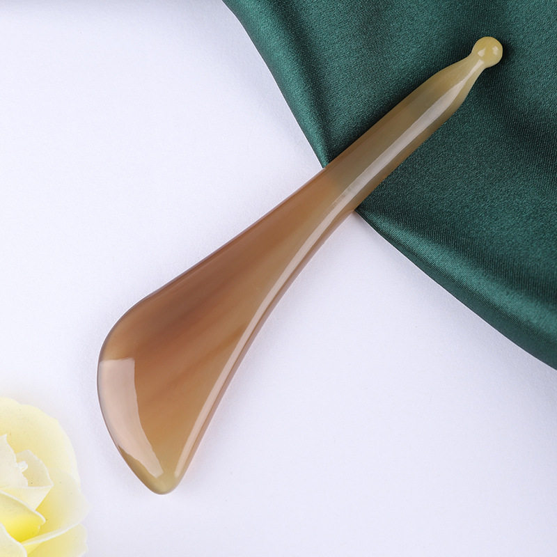 牛角拨筋棒腿眼部专用刮痧面部脸部美容全身梳子