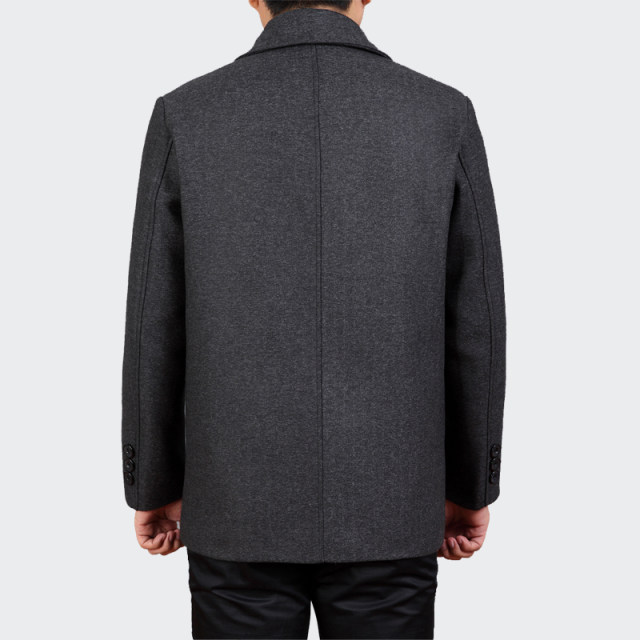 Dad, autumn jacket, middle-aged people with buckle men's middle-age 50 autumn and winter thick woolen jacket 60 years old Dad, autumn jacket, middle-aged people with buckle men's middle-age 50 autumn and winter thick woolen jacket 60 years old