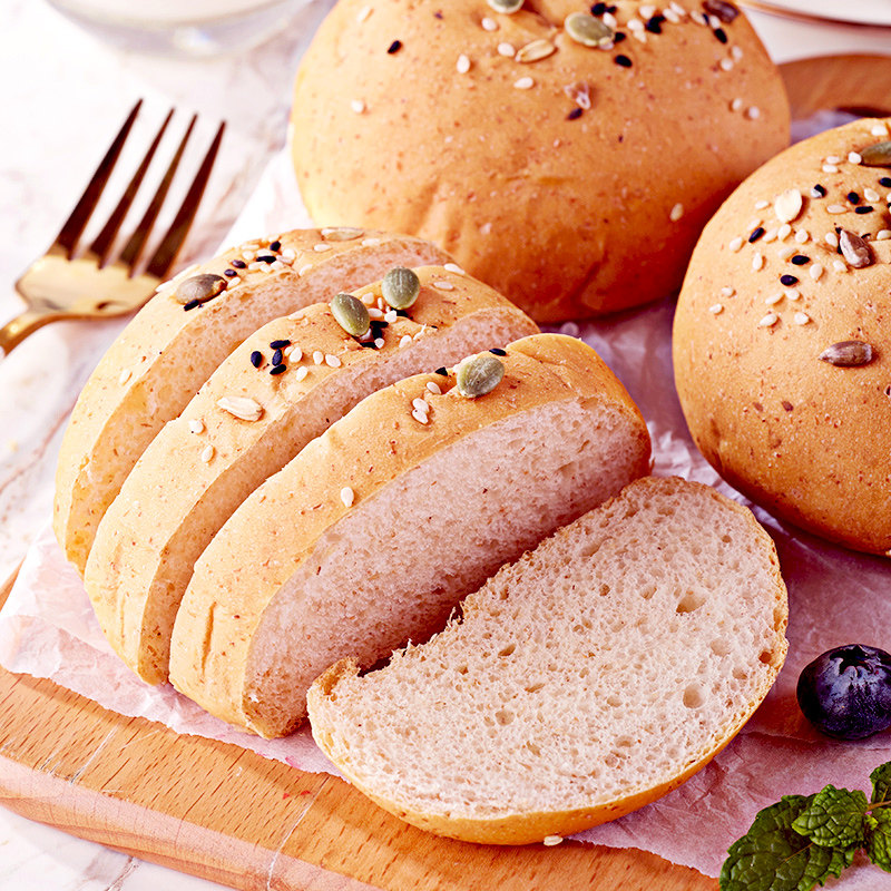 全麦面包欧包粗粮杂粮饱腹健身整箱零食早餐传统西式糕点
