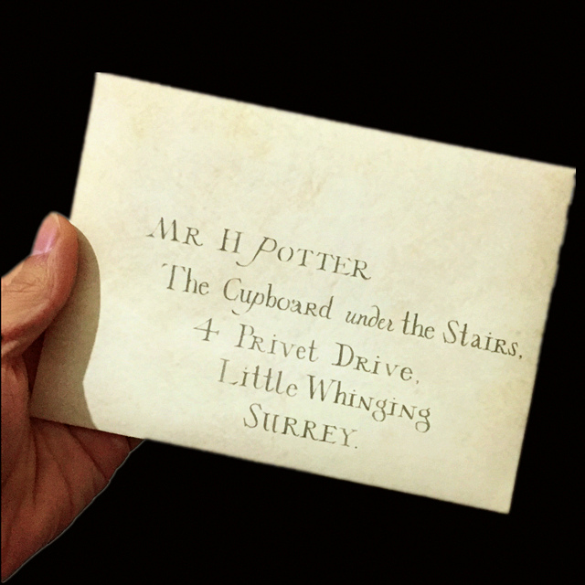 哈利波特入学通知书霍格沃茨录取信电影道具周边可定制圣诞礼物