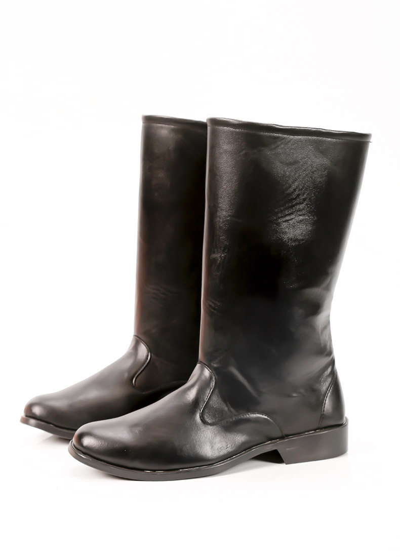 军官皮鞋靴子鬼子影视剧抗战国军长筒皮靴演出舞蹈鞋