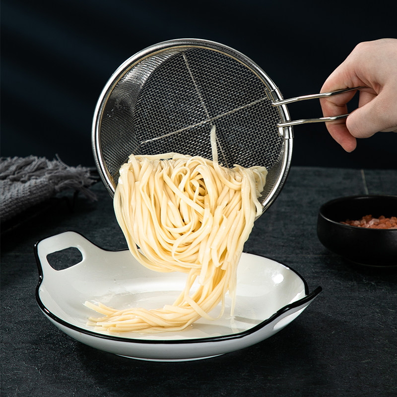 不锈钢煮面网捞家用油炸网篮沥水漏勺过滤面条漏勺