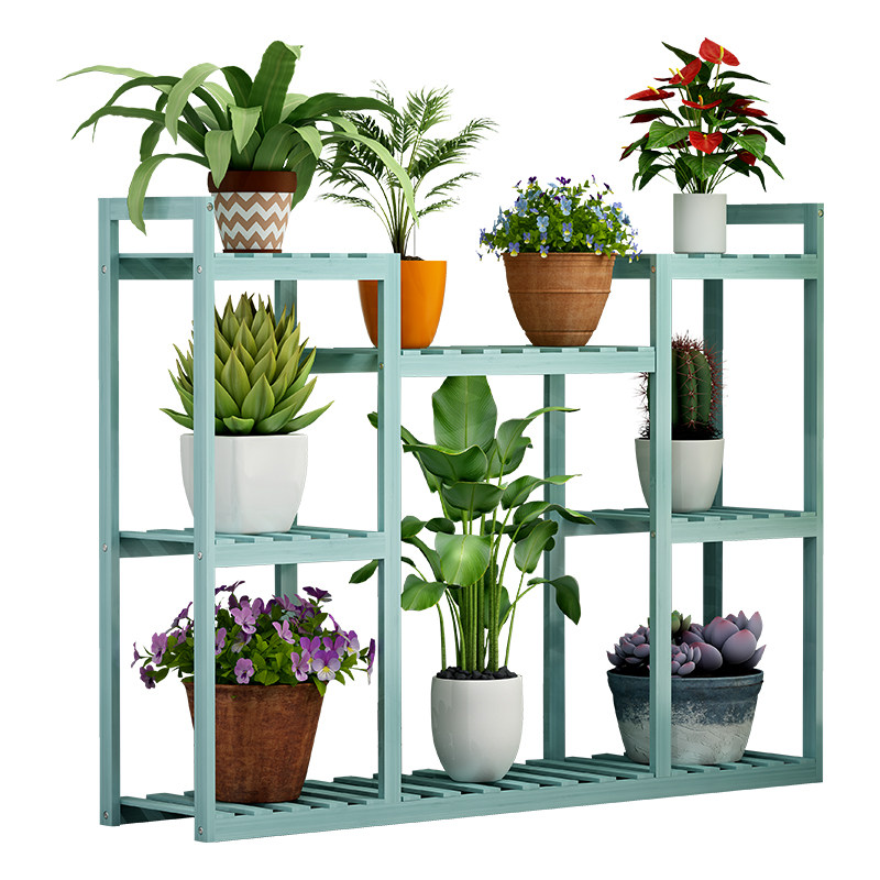 花架子实木室内客厅落地式组合多层阳台装饰绿萝放花盆置物架花架