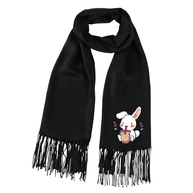 可爱小兔兔子奶茶酷可爱萌男女女学生披肩围巾围巾