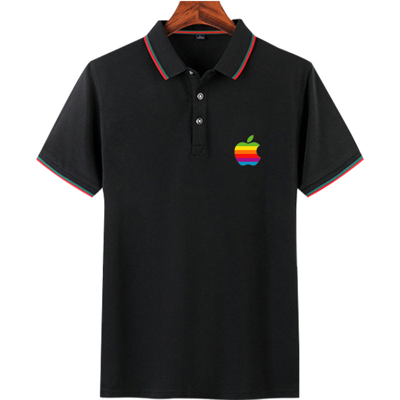 apple苹果标志短袖专卖店男女工作服营销活动定制polo衫
