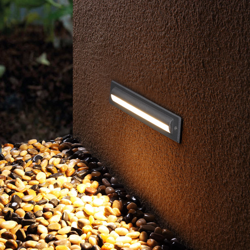 壁灯户外防水室外庭院灯外墙门墙长形嵌入式楼梯景观庭院灯饰