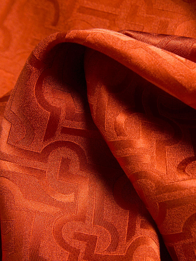 法式缎面重磅提花真丝衬衫长袖高端桑蚕蚕丝衬衫