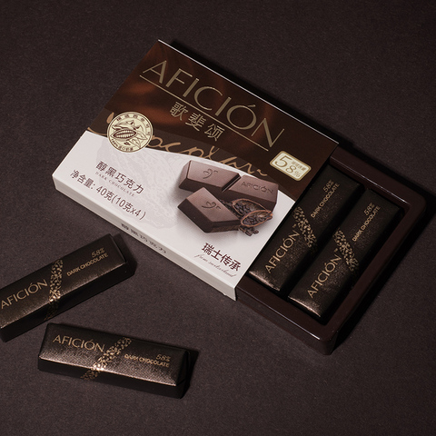 aficion歌斐颂旗舰店:歌斐颂58纯黑巧克力纯可可脂散装批发网红零食