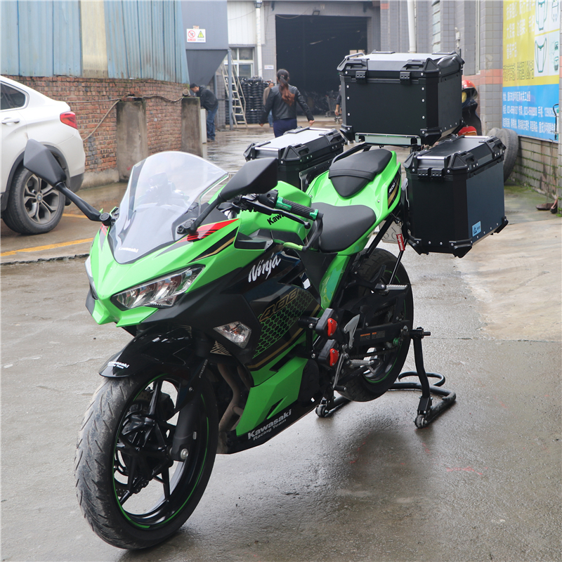 边箱适用于川崎ninja400铝合金三箱改装防赛旅行箱尾