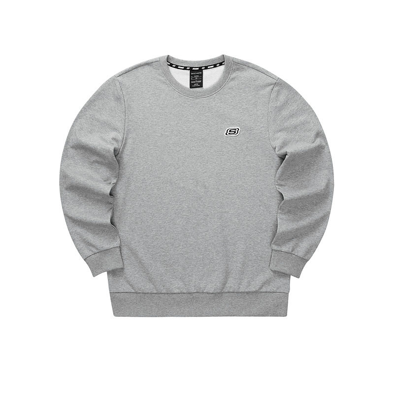 skechers斯凯奇2022秋冬新款男女同款纯色针织套头卫衣百搭上衣 –