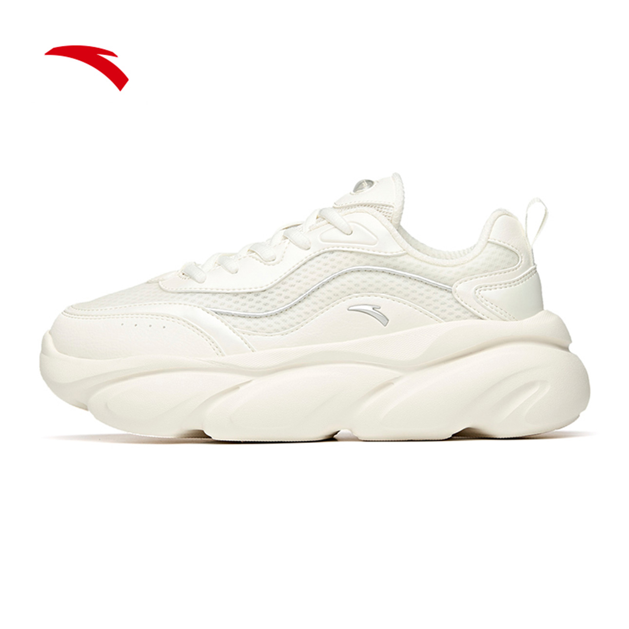 安踏女鞋猫爪喵喵夏季休闲鞋厚底老爹小白鞋运动鞋运动休闲鞋