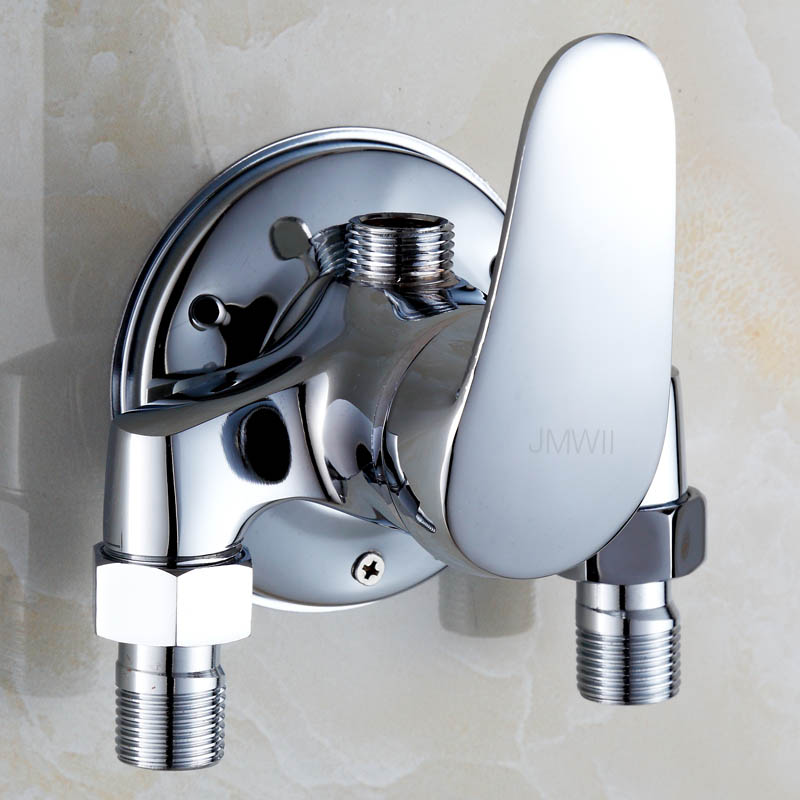 九牧王明装全铜混合阀冷热浴缸淋浴水龙头开关浴室卫生间淋雨花洒